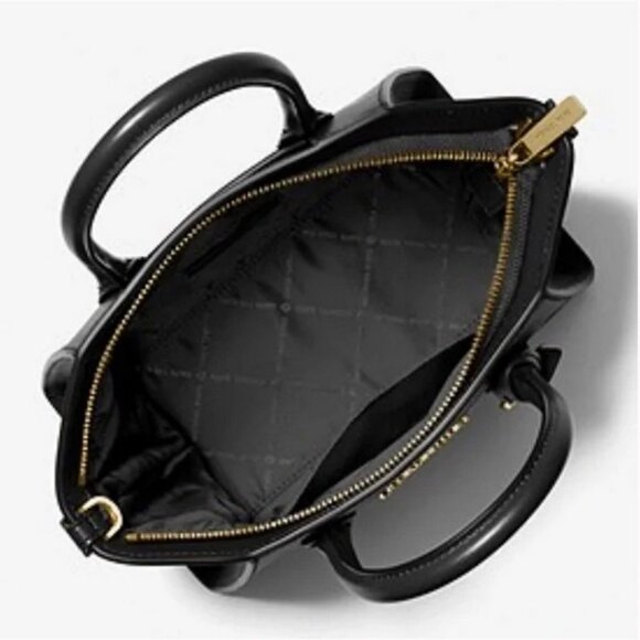 Michael Kors Avril Small Satchel Crossbody Black - Picture 2 of 16